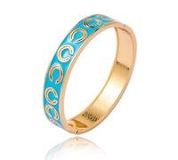 crataly Dripping Oil Bracelets for Women Vintage Enamel Gold Cuff Dripping Oil Bangle Bracelets for Sixteen Jewelry Spring Opening for Wife Girlfriend Birthday Christmas Mother Day, L, Stainless Steel