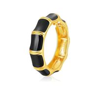 crataly Dripping Oil Bracelets for Women Vintage Enamel Gold Cuff Dripping Oil Bangle Bracelets for Sixteen Jewelry Spring Opening for Wife Girlfriend Birthday Christmas Mother Day, L, Stainless Steel