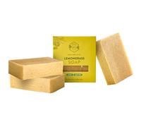 Crate 61, Handmade Vegan Natural Bar Soap Cold Pressed For Face And Body, With Premium Essential Oils, Eucalyptus & Peppermint For Men And Women 3 Pack (Lemongrass)