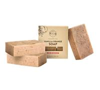 Crate 61 Vanilla Orange Soap 3 pack, 100% Vegan Cold Process, scented with premium essential oils, for men and women, face and body. ISO 9001 certified manufacturer