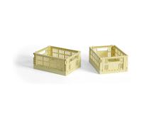 HAY - Colour Crate Mini Storage 2-pack, Light Yellow - Light yellow