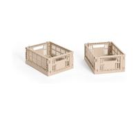 Crate collapsible crates - Set of 2 Powder XS