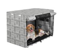 Crate Covers for Dog Cages Black White Striped Kennel Covers Dog Crate Curtains