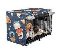 Crate Covers for Dog Cages Pets Kennel Covers Dog Crate Protector Galaxy Cat Pattern