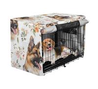 Crate Covers for Dogs Pet Privacy Cover Dog Crate Protector German Shepherd Dogs White