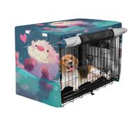 Crate Covers for Dogs Pet Privacy Cover Dog Crate Protector Peach Cute Cartoon Otter