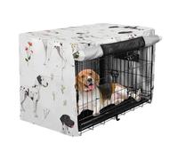 Crate Covers for Dogs Privacy Kennel Cover with Roller Shades Sweet Great Dane Dogs White