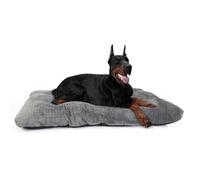 Crate Dog Beds for Large Dogs Washable 42 Inch Soft and Fluffy Crate Mats for Cages Up to 90 lbs Pet Bed Pillows Pad Tire Printing Dark Grey XL