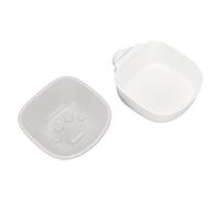 Crate Dog Bowl, Hanging Food Water Feeder Bowl Removable PP Resin Water Food Feeder Bowls for Small and Medium Dogs Animals (Grey)