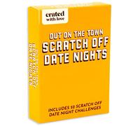 Crated with Love - Date Deck Scratch Off Cards for Couples, Date Night Ideas Card Deck for Mystery Couples Challange, Girlfriend Boyfriend Husband Wife Anniversary Couples Gift