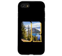 Crater Lake Landscape Inside Bold Letters OR Oregon Hiking Case for iPhone SE (2020) / 7/8