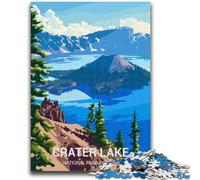 Crater Lake National Park Jigsaw Puzzles for Teenagers 1000 Pieces, Brain Intelligence Challenge Addictive Toys Birthday Gifts for Age 14+ 1000pcs(50x75cm)