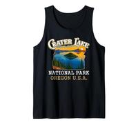 Crater Lake National Park Vintage Oregon Traveling Lover Tank Top