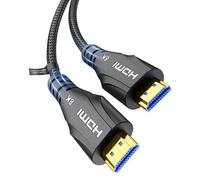 Cratree HDMI 2.1 Cable 0.5M,8K Ultra High Speed HDMI Cable 48Gbps,8K 60hz 4K 120hz,Dolby Atmos Vision eARC Compatible with HDTV Projector Blu-ray Soundbar Monitor Laptop DVD