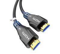 Cratree HDMI Cable 0.25M,8K HDMI Cable short High Speed 48Gbps 4K 120hz 8K 60hz,Dolby Atmos Vision eARC Compatible with HDTV Projector Blu-ray Soundbar Monitor Laptop DVD