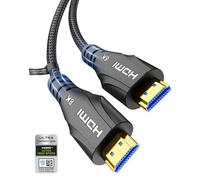 Cratree HDMI Cable 1M Certified,8K Ultra High Speed HDMI Cable 4K 120hz 8K 60hz 10K 48Gbps,HDCP 2.3 Dolby Atmos Vision eARC Compatible with HDTV PS5 Xbox Blu-ray Gaming Monitor Laptop PC