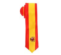 cravateSlim Spanish Flag Tie - Spain Country Colors - Spanish Yellow and Red Flag Necktie - Man or Woman - Event or Disguise