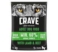 Crave Lamb and Beef Complete Adult Dog Food - 1kg