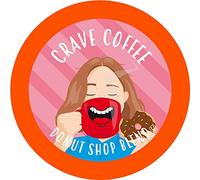 Crave Beverages Donut Shop - Medium Roast Coffee Pods for Keurig K Cup Brewers, 40 Count