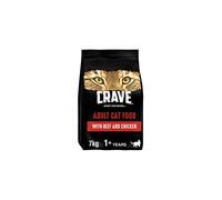 Crave Chicken & Beef 7 kg Bag, Premium Adult Cat Dry Food with high Protein, Grain-free