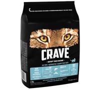 Crave Dry Cat Food - High Protein and Grain-Free Cat Food with Salmon and WhiteFish, 2, 8 kg (Pack of 3)