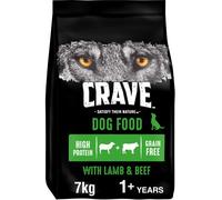 Crave Lamb and Beef Complete Adult Dog Food - 7kg