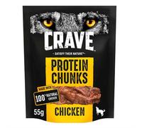 Crave Natural Grain Free Protein Chunks Adult Dog Treat Chicken 55g