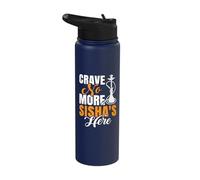 Crave No More Sisha's Here - Hookah Waterpipe Shisha Stainless Steel Insulated Water Bottle