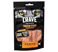 Crave Protein Strips - Dog Treats with Turkey and Chicken, 55 g