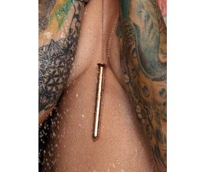 Crave Vesper 2 Rose Gold Necklace Vibrator - Gold Gold