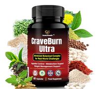 CraveBurn Ultra - Advanced Appetite Suppressant for Women & Men - Natural Craving Control, Metabolism Support & Weight Management - Non-Stimulant Fat Burner with Saffron, Green Tea & L-Carnitine