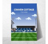 Craven Cottage Stadium Poster, Fulham FC Wall Art, Framed or Print Only (A4 Print Only, Unframed)