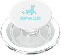 Craving Space Time Alone Funny Llama Galaxy PopSockets PopGrip for MagSafe