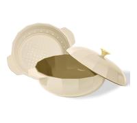 Cravings by Chrissy Teigen The Perfect Pan Dutch Oven with Lid 5.3 Quart, Matte Enamel Finish, Stainless Steel Knob, Steamer Basket Included, Oven Safe up to 450°F