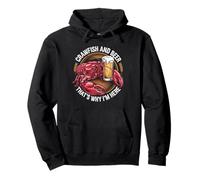 Crawfish & Beer That's Why I'm Here Funny Design Pullover Hoodie