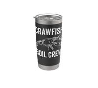Crawfish Boil Crew Cajun Seafood Mudbug Crawdad Mardi Gras Stainless Steel Insulated Tumbler