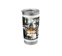 Crawfish Crayfish Crawdad Birthday Cake Bday Funny Party Stainless Steel Insulated Tumbler