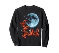 Crawfish Cursed Moon Howl Meme Funny Lobster Men Women Kids Sweatshirt