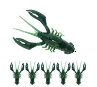 Crawfish Lures for Bass Fishing, Pre-Rigged Soft Fishing Lures, Amazing Bass Fishing Gifts for Men, 3inch, 5/8oz, 5Pcs-Water Melon