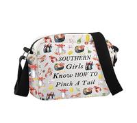 Crawfish Season Gift Southern Girls Know How To Pinch A Tail Crossbody Bag Crawfish Lover Gift, Southern Girls Hcb
