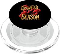 Crawfish Season Leopard Funny Crawfish Boil Lobster Cajun PopSockets PopGrip for MagSafe