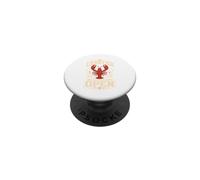Crawfish Season Open Louisiana Red Crayfish PopSockets Adhesive PopGrip