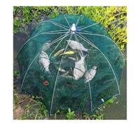 Crawfish Trap, Crab Fish Trap, Foldable Fishing Bait Trap Cast Net Cage with 39 Feets Rope, Catch Stick More Fish Easily(10Holes)