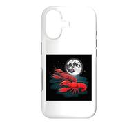 Crawfish Under the Full Moon Night Sky Design Case for iPhone 17