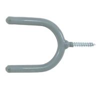 Crawford 3.94 in. L Vinyl Coated Gray Steel Medium Storage Hook 15 lb. capacity 1 pk