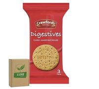 Crawfords Biscuit Portion Mini Packs | Perfect for On-The-Go Snacking, Office, Travel | Digestives Flavour - 20 Packs (3 Biscuits In Each Pack)
