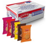 Crawford's Pack of 100 Assorted Mini Biscuit Packs, 6 Classic Varieties, Individually Wrapped 30 g