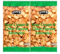 Crawfords Sour Cream & Chive Savouries Snack 2x 250g Bag