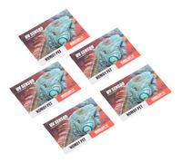Crawl Pet UV Test Card Quick Test UVB Sensor Reusable UVB Card Indicator for Reptile UV Testing Made of Premium Plastic Material 5 Pack