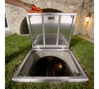 Crawl Space Access Door, Manual Opening Recessed Floor Hatch Doors 60x36 52X23 24x24 32x24 30x30 26x20 34x20 Inch Hidden Storage Basement Entry Door Inspection Panel(25inx37in)